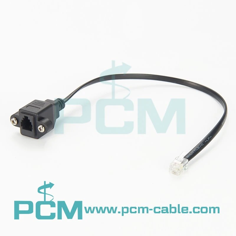 telephone cable panel mount for Customer service operator we are the manufacturer of RJ9 telephone cable