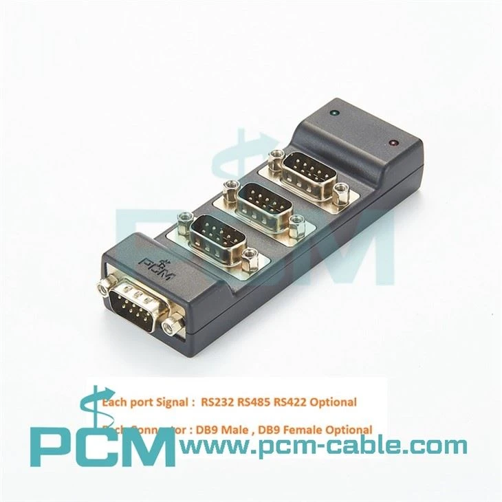 Hộp USB sang 4 cổng RS-232 kèm cáp