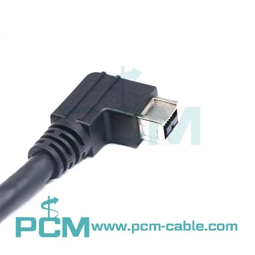 Firewire 800 IEEE 1394 9 Cáp dữ liệu video góc 90 độ