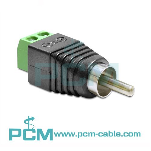RCA Nữ nam đến AV 2-Vít Terminal Block