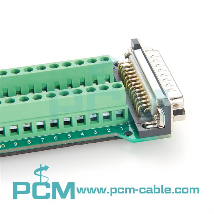 DB25 D Sub 25 Pin Connectors to Terminal Blocks Adapter