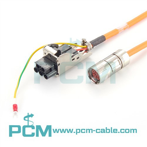Cụm cáp đầu nối nguồn M23 6 Pin cho động cơ servo