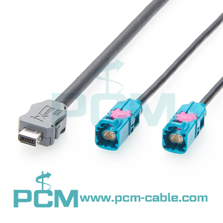 PCM-HD-0204 automotive Ethernet 2Y cable compatible with Vector