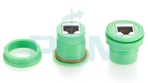 RJ45 feedthrough connector RJ45 feedthrough connector