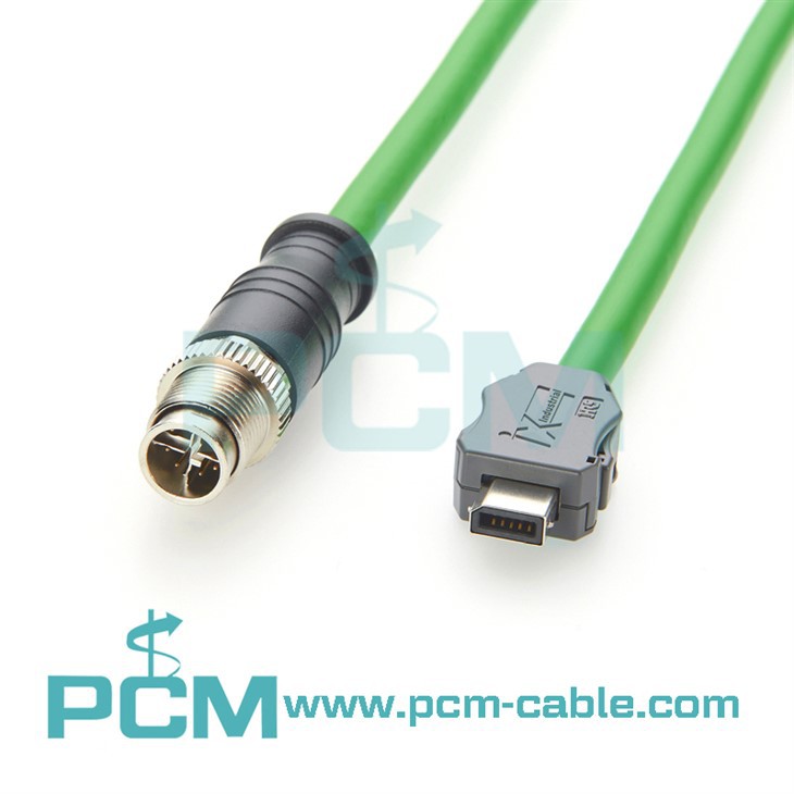 IX B KEY TO M12 X-CODE MALE IX CÔNG NGHIỆP CÔNG NGHIỆP 6A Cáp nối tiếp