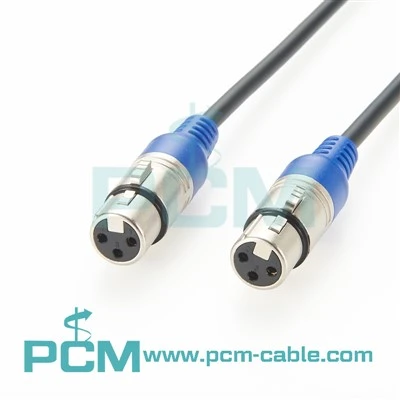 3 pin XLR Cáp micrô nữ sang nữ cho thiết bị âm thanh và âm thanh