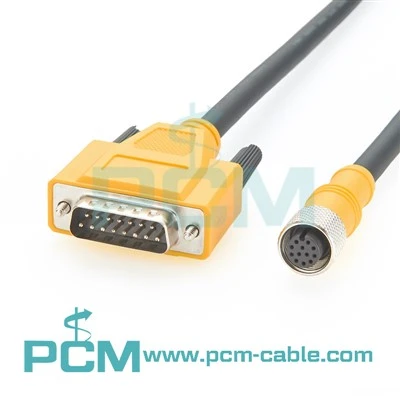 Cáp mô-đun I/O M12 đến DB15 cho COGNEX Tầm nhìn 2000 7000 9000