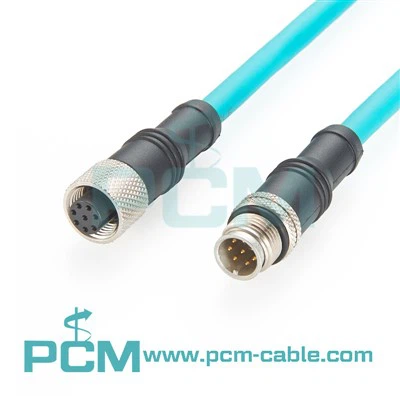M12 A CODE 8 PIN PIN MAN sang Nữ Cáp mã hóa cảm biến cho COGNEX TUYỆT VỜI TUYỆT VỜI TUYỆT VỜI