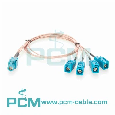 Lắp ráp cáp RF HSD đến 4 Cáp chia Fakra