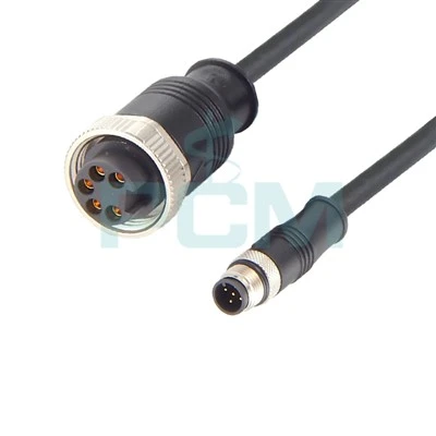 Cáp cảm biến M12 Micro chuyển đổi phích cắm sang ổ cắm chuyển đổi Mini